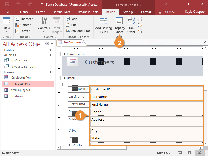 Work with Control Properties