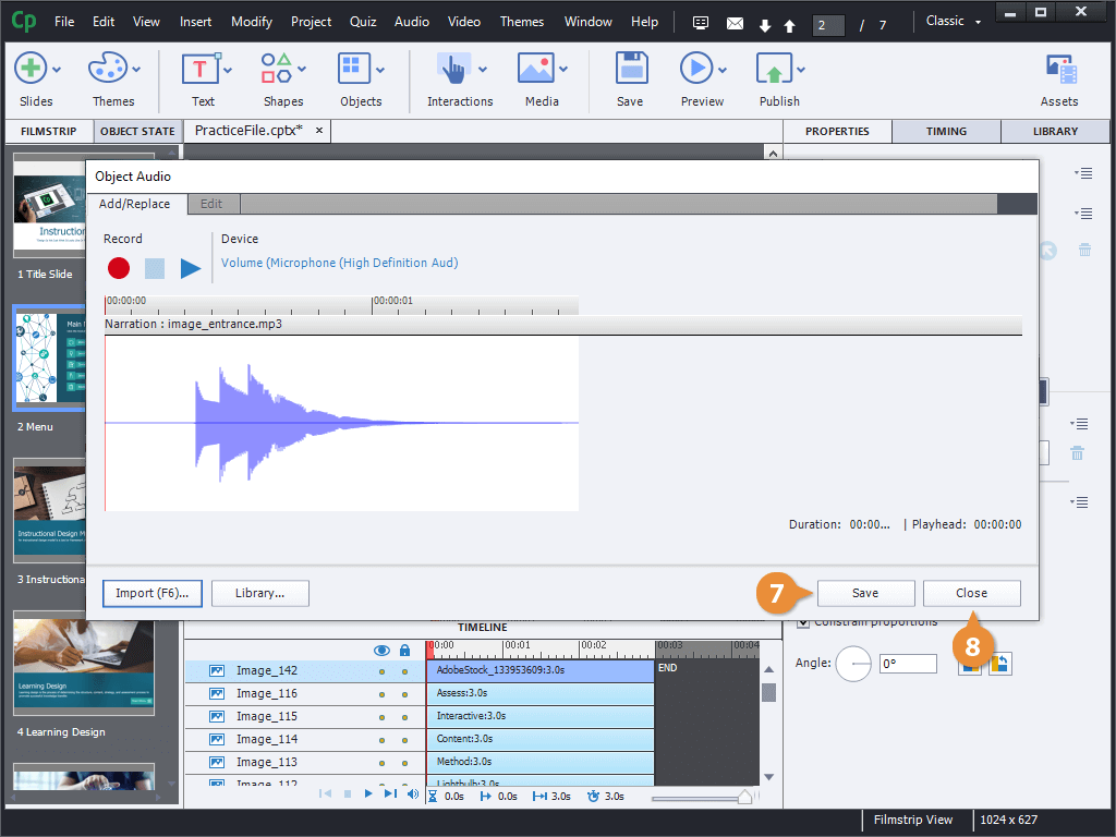 Add an Audio to an Object