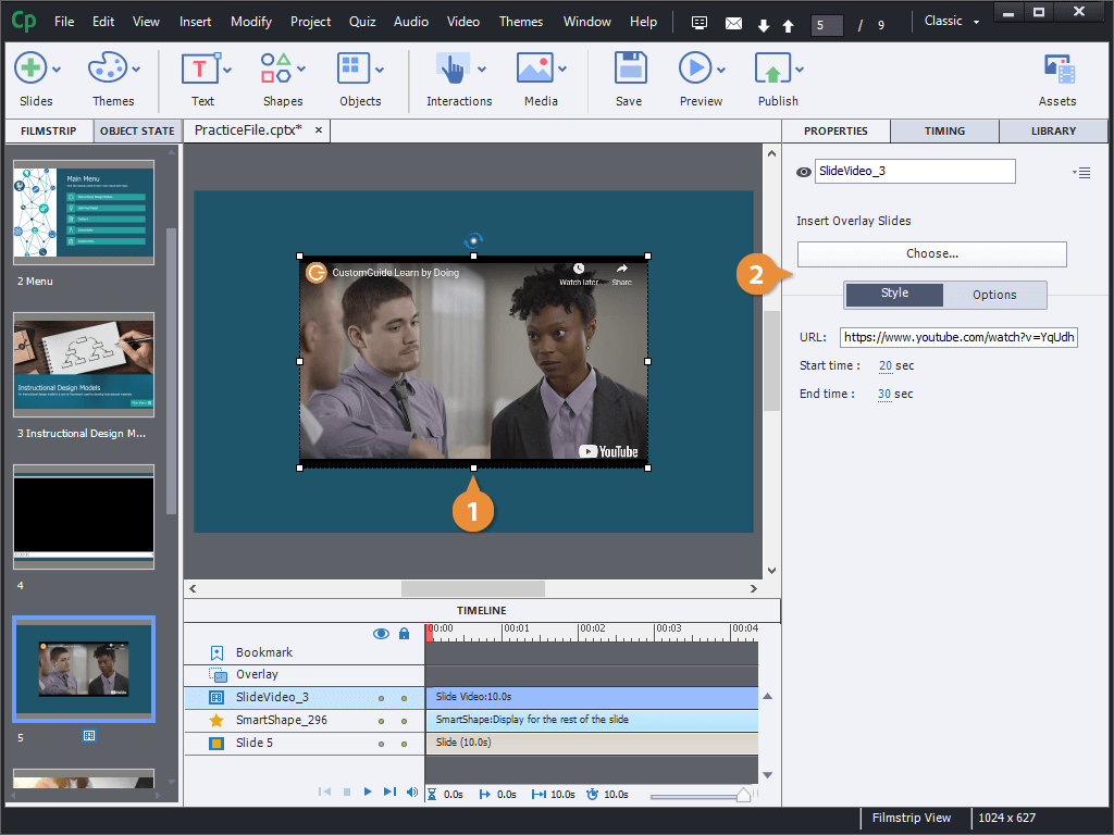 Edit Video Properties