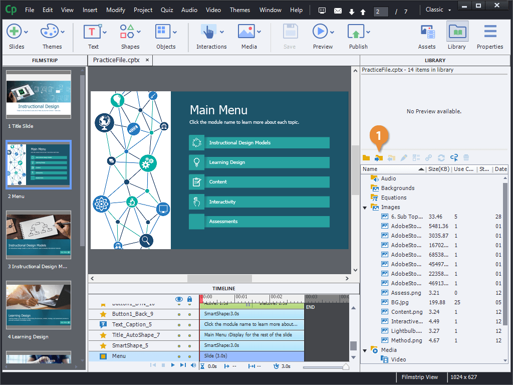 Import Assets into the Library