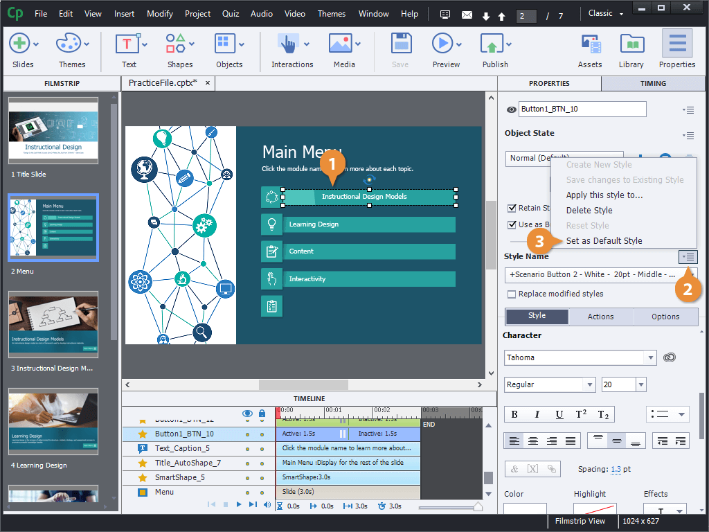 Set the Default Object Style