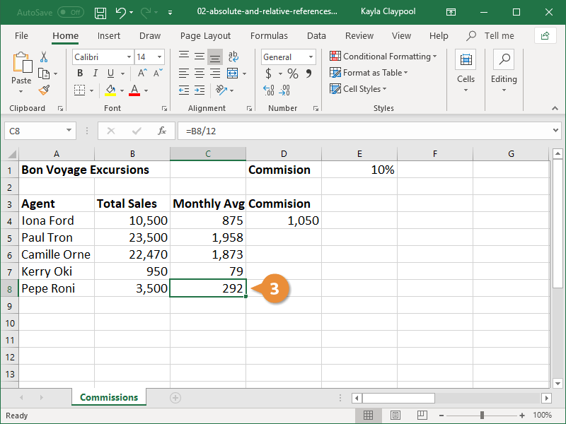 Absolute and Relative References