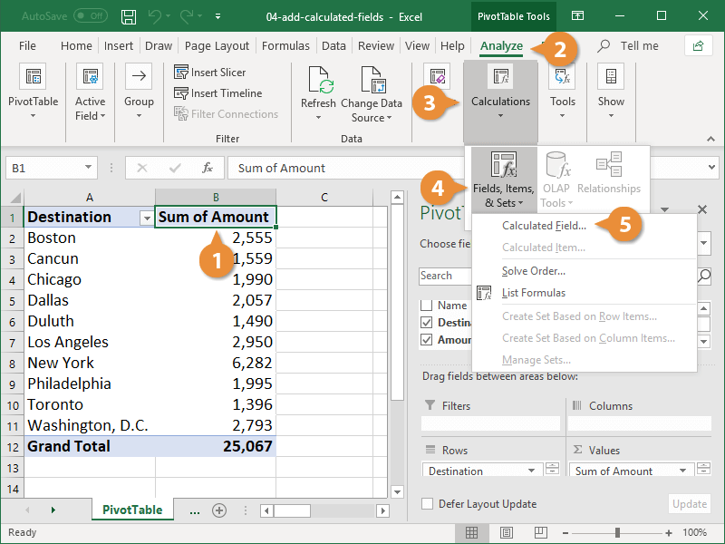 Add Calculated Fields