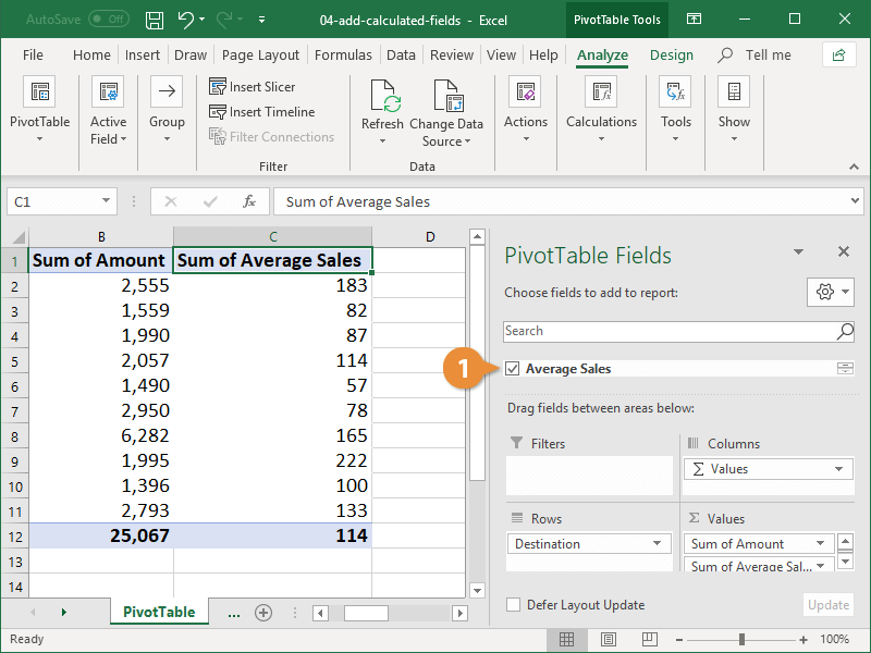 Add Calculated Fields