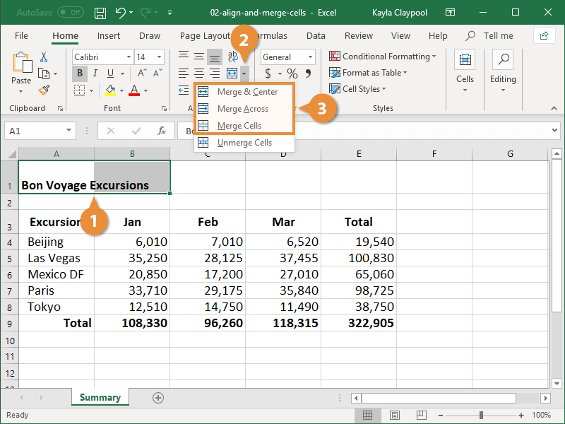 Microsoft Excel How To Merge Cells, How To Make A Table Top Ironing Pad In Excel