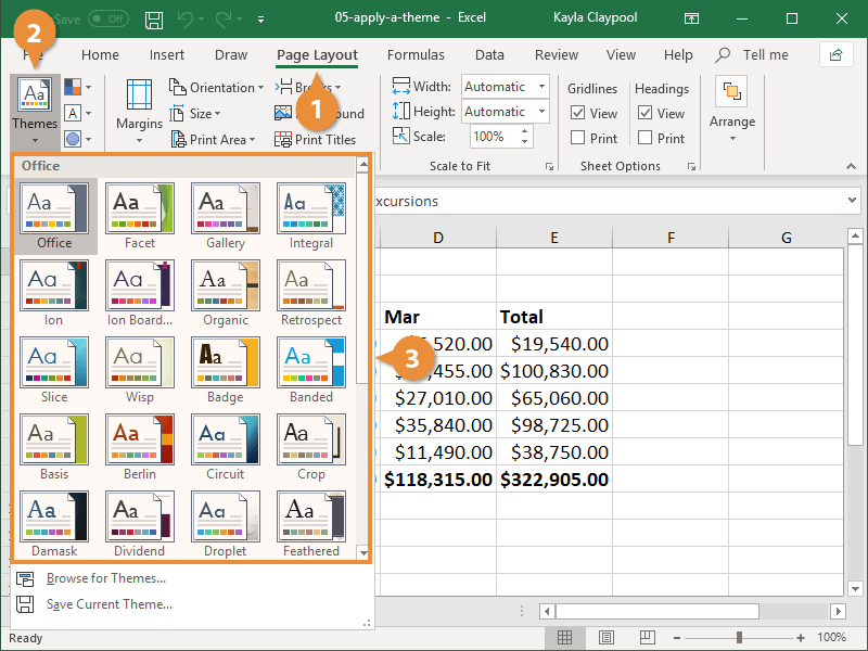 How To Change A Theme In Excel CustomGuide
