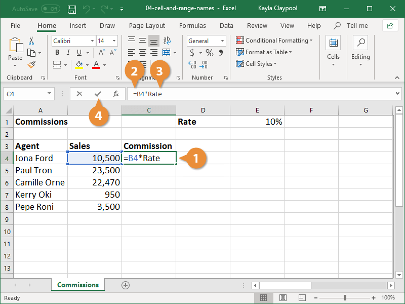 Cell and Range Names