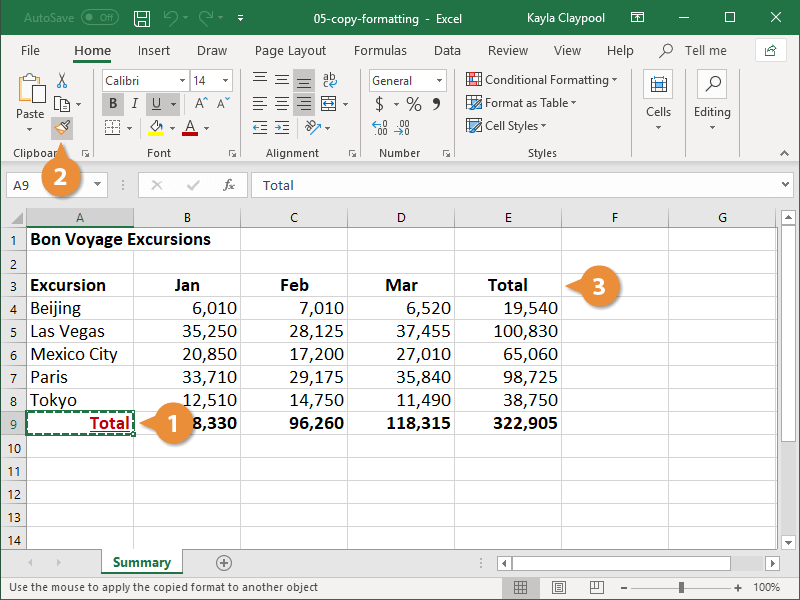 Copy Cell Formatting