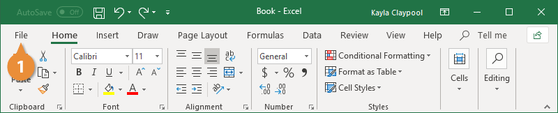 Create a Workbook from a Template