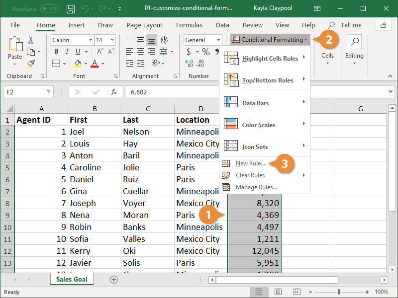 Create a Custom Conditional Formatting Rule