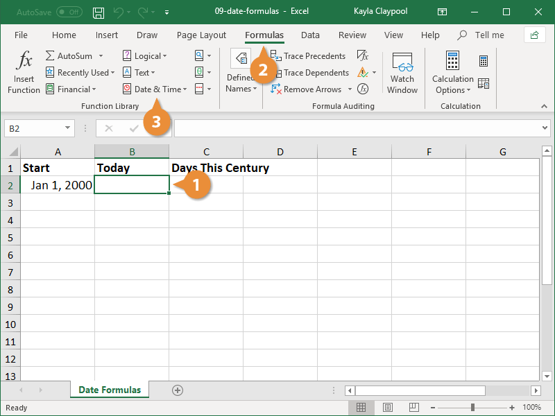 Date Formulas