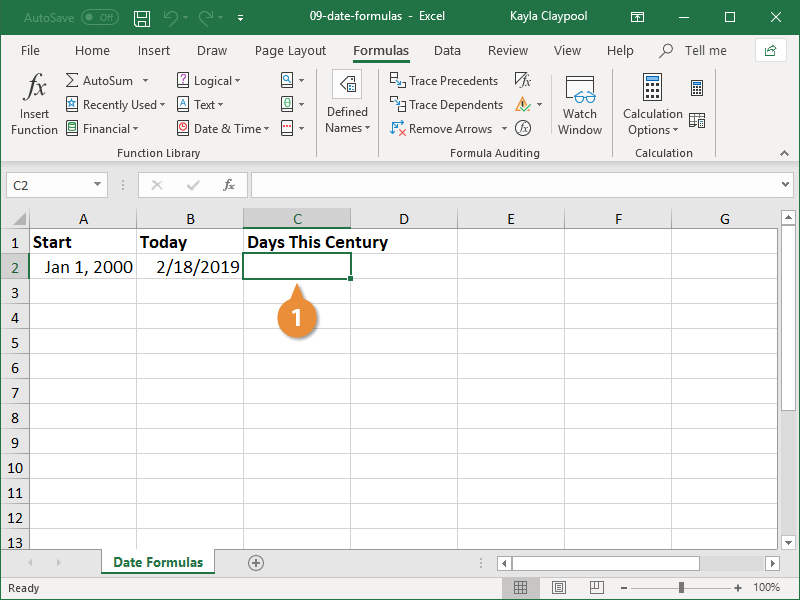 Date Formulas