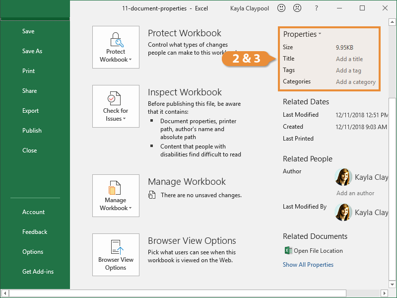 Edit Properties