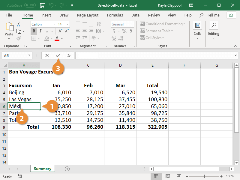 Thay thế dữ liệu trong Excel