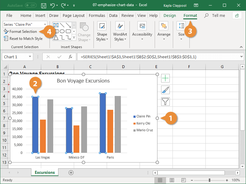 Change the Color of a Data Series