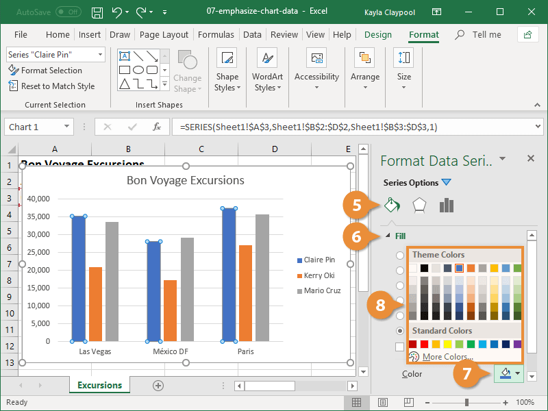 Change the Color of a Data Series