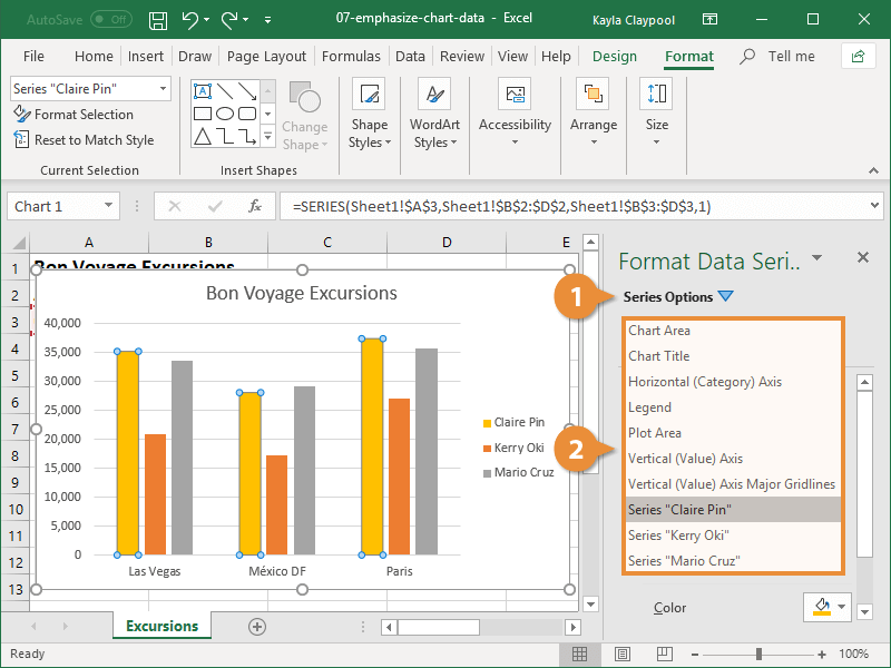 Change the Color of a Data Series