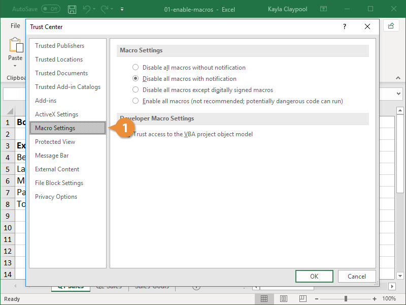 add new macro excel