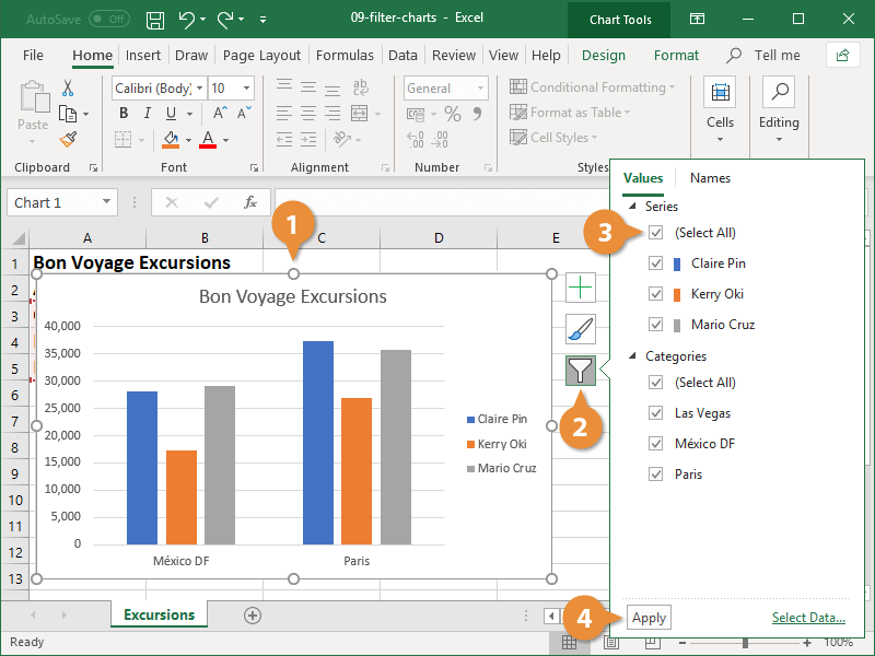 Excel chat