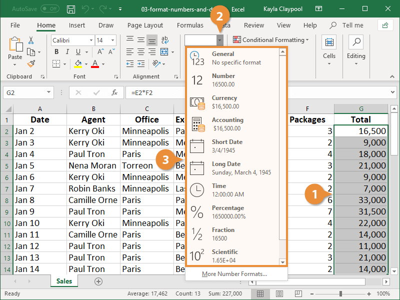 Format a Number or Date