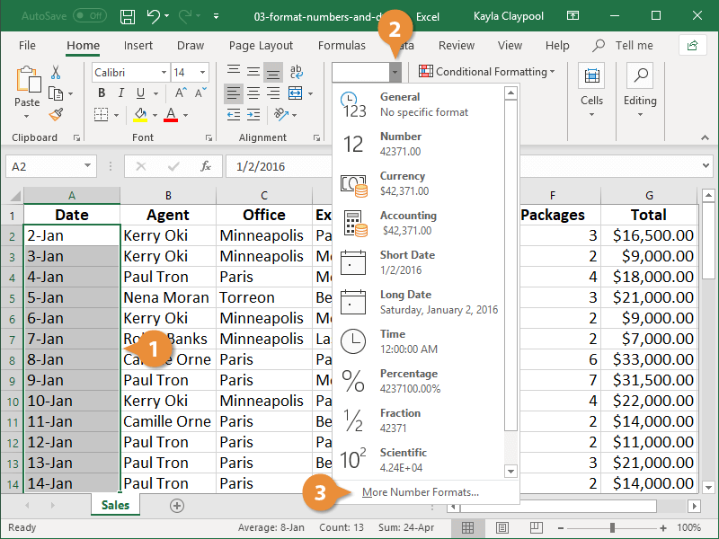 Create a Custom Number Format