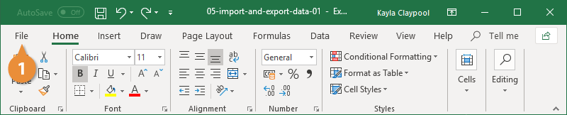 Import and Export Data