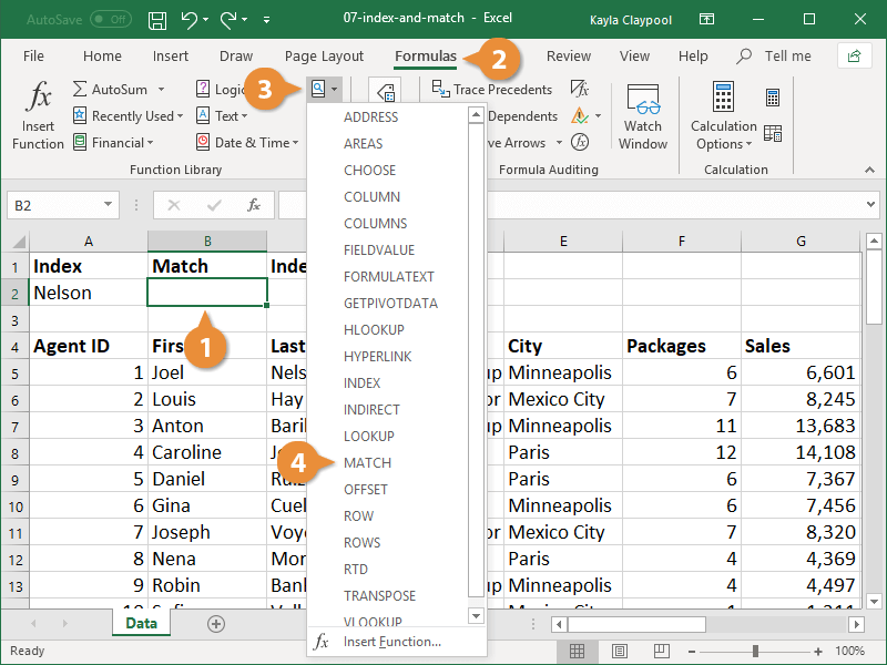 The MATCH Function