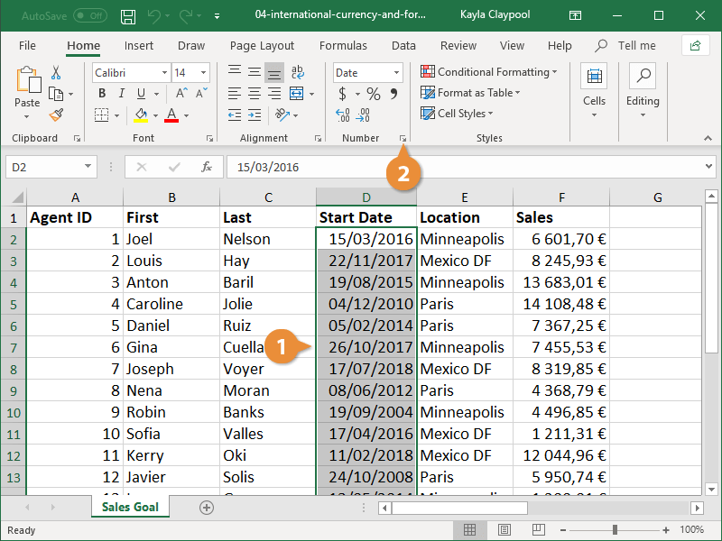Display a Date or Time in a Different International Format