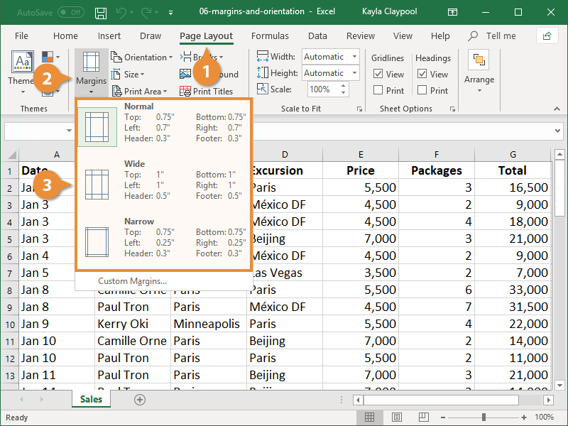 Set Print Margins