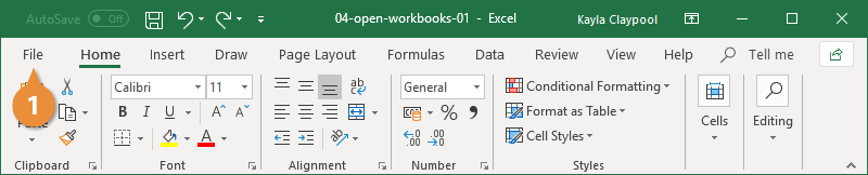 Open a Different File Format