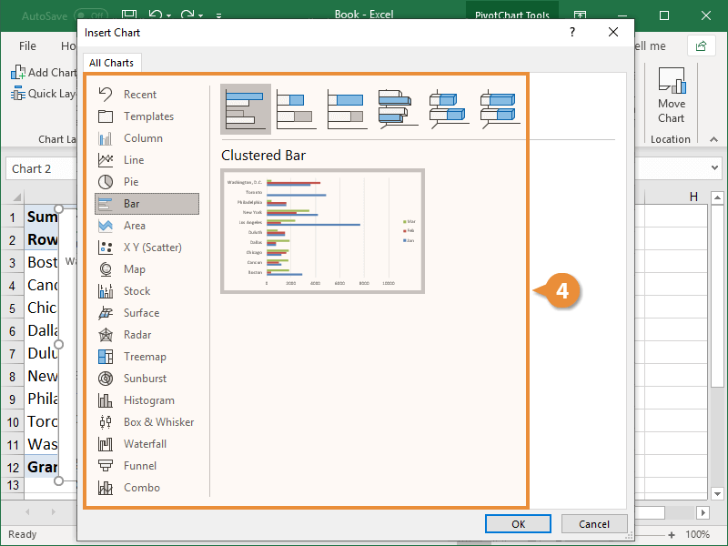 Change Chart Layout