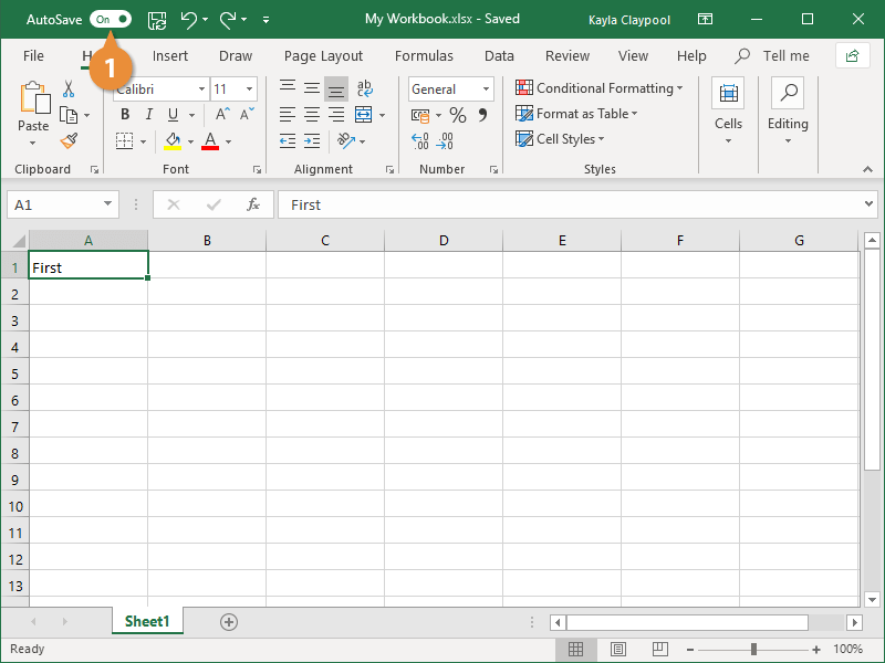 AutoSave Workbooks