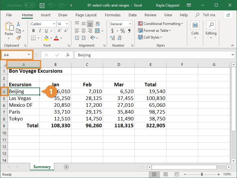 How To Select Multiple Cells In Excel CustomGuide