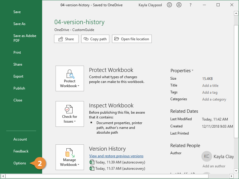 How To Restore A Auto saved Previous Version Of An Excel File Summa Lai