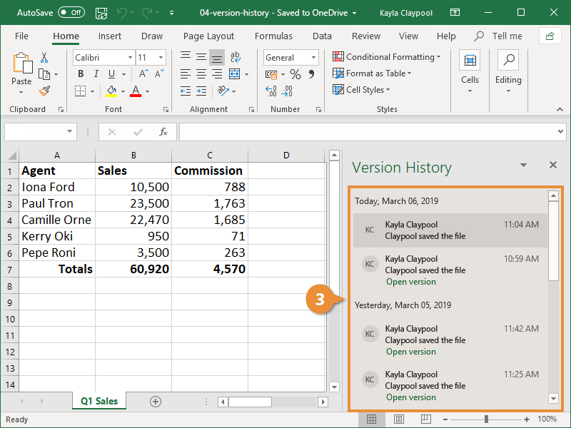 how to recover previous version of excel file mac