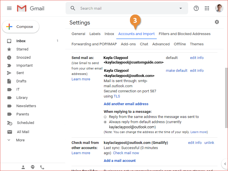 Add Other Email Accounts to Gmail