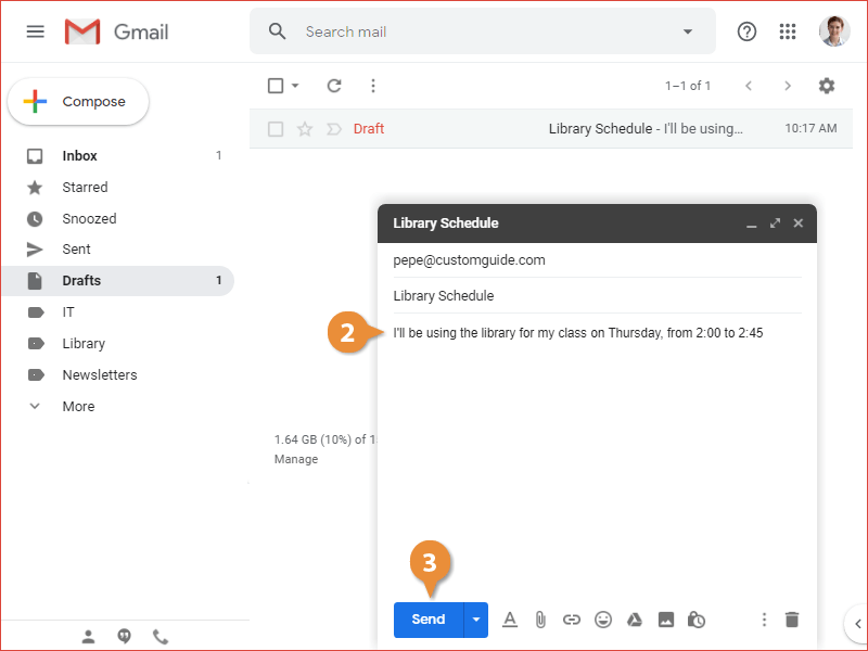 View Drafts and Sent Items