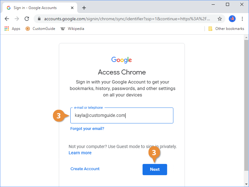 Enable Google Account Sync