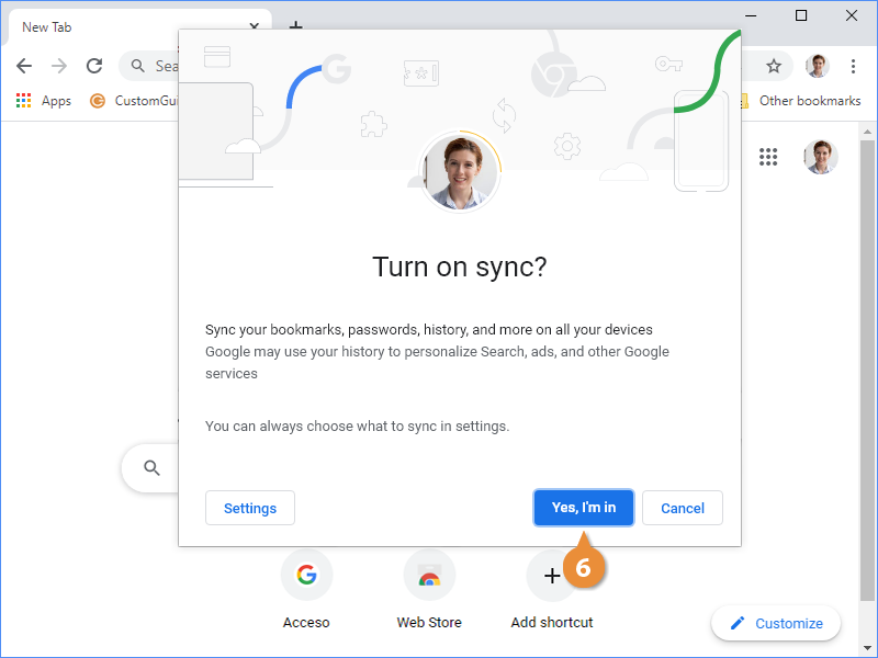 Enable Google Account Sync