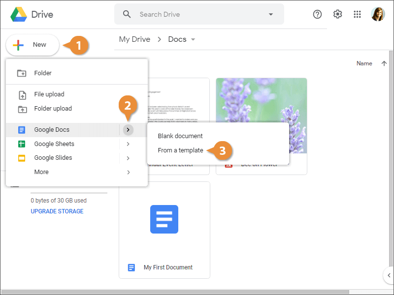 how to create a google doc assignment on canvas