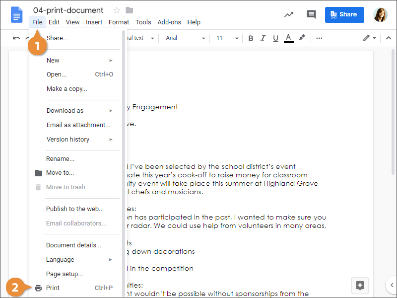 https://www.customguide.com/images/lessons/google-docs/google-docs--print-documents--01.png