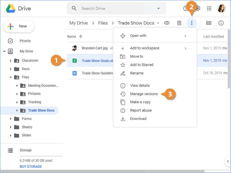 Manage File Versions