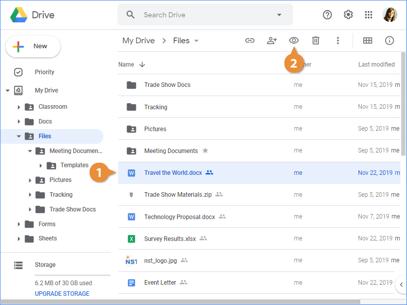 How to Access and Open files in Google Drive 