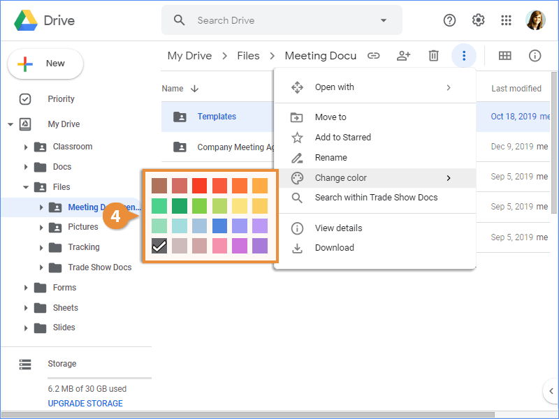 Star and Color Code Content