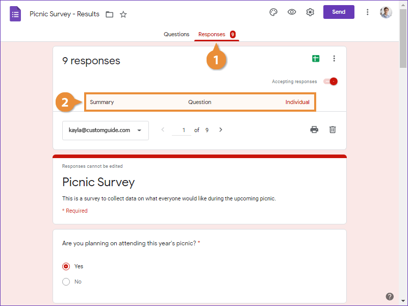 View Responses