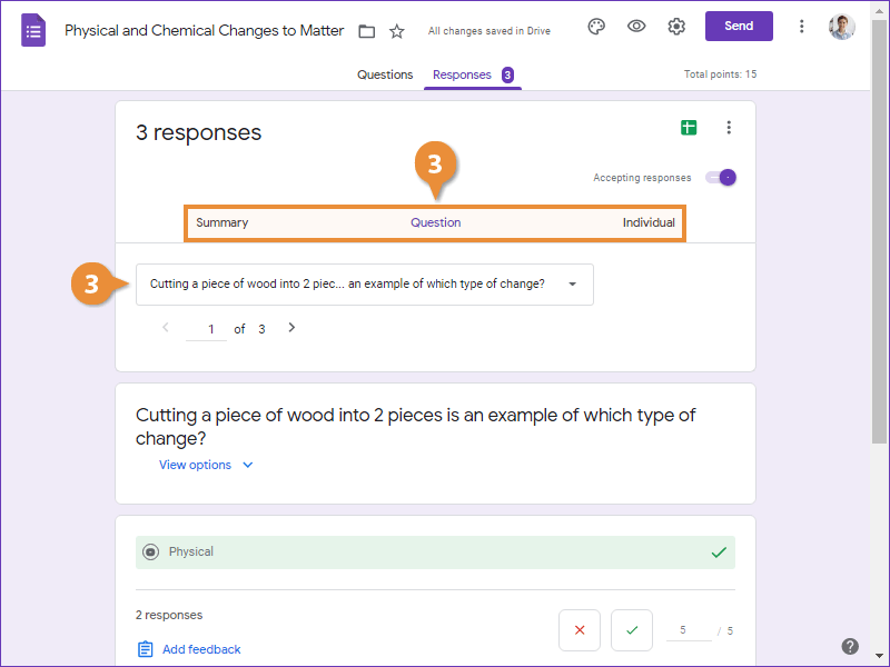 View Quiz Responses