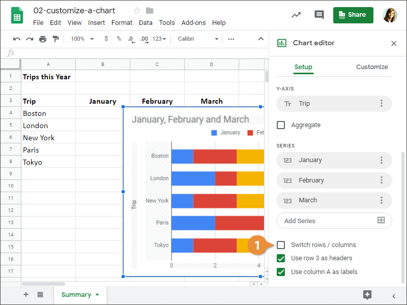 Customize a Chart