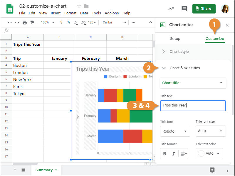 Customize a Chart