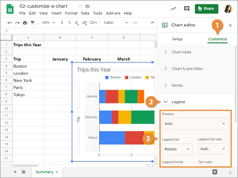 Customize a Chart