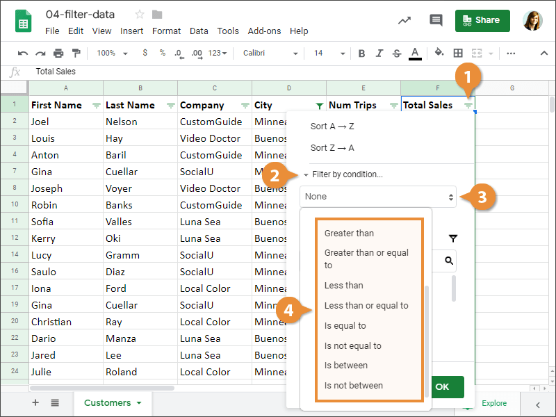 Filter Data